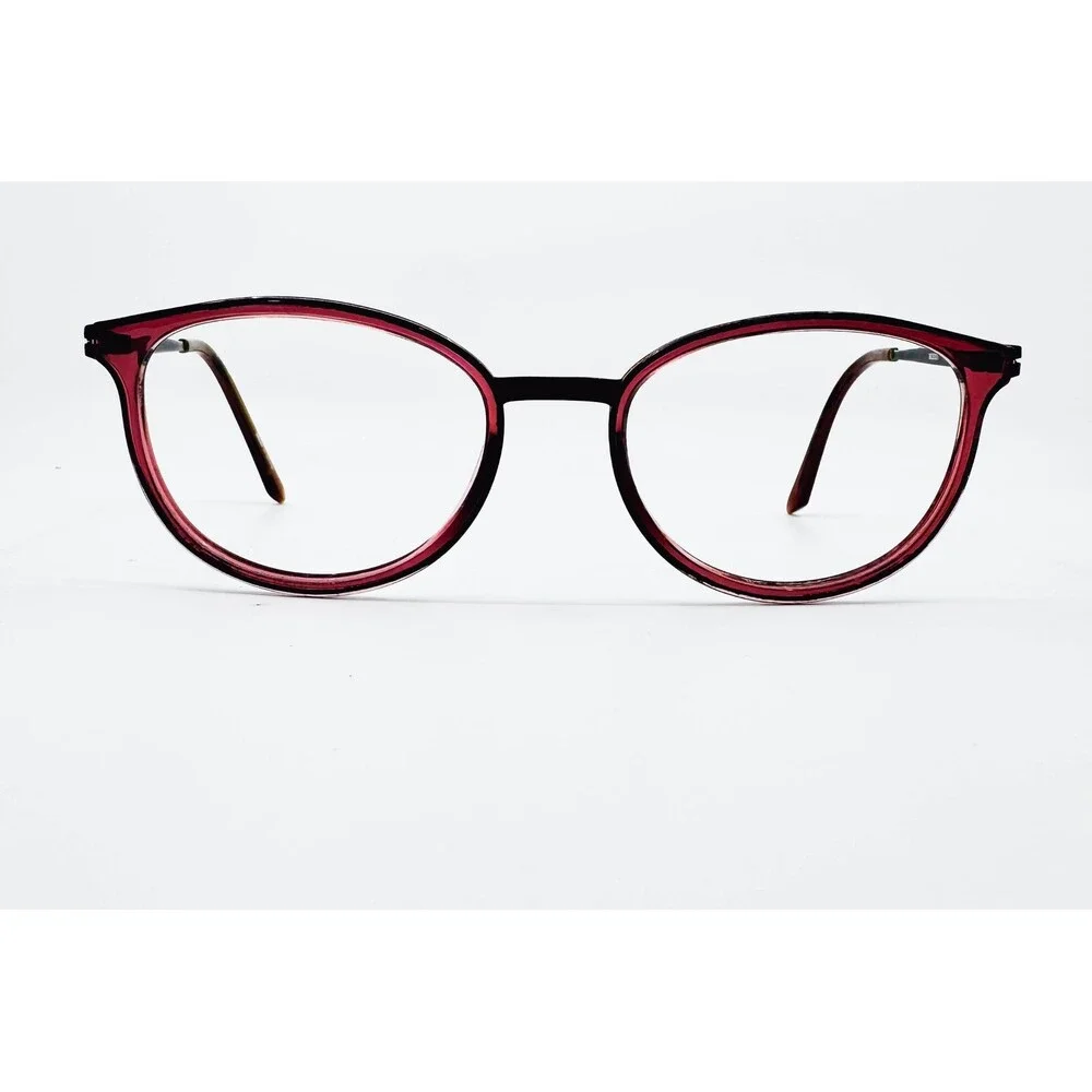 Isaac Mizrahi Eyeglasses Womens Red IM30001 Oval Full Rim Frames 50-18-135